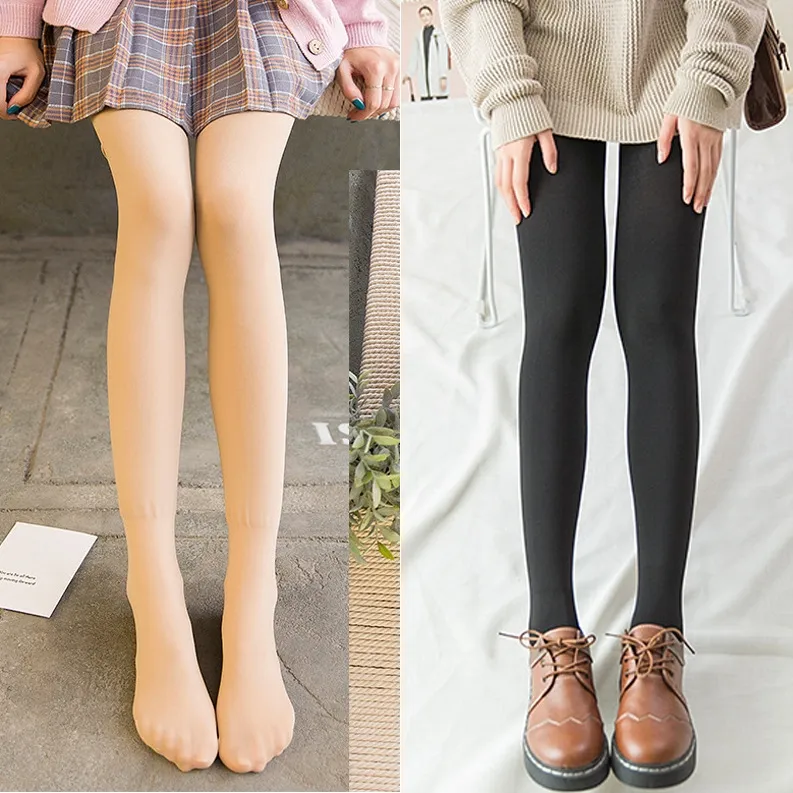 着瘦せ 着圧ソックス レギンス 肌に優しい 伸縮性よい 美脚 裏起毛タイツ 強圧 パンティ フェイクタイツ