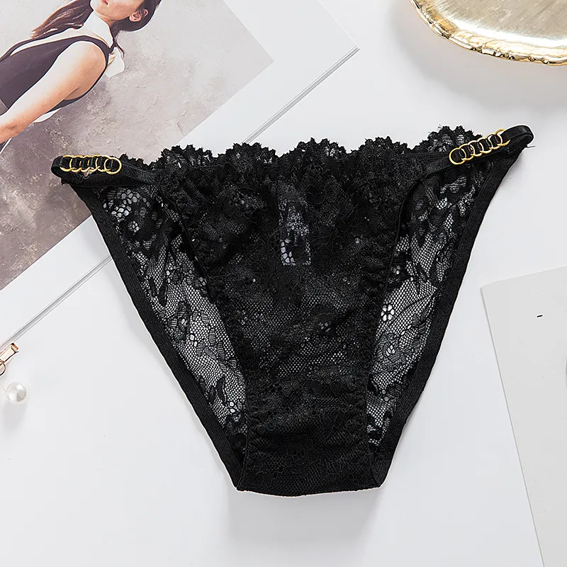 美尻 レース 透け感 セクシー 切り替え 通気性良い 3色展開 スタンダードショーツ