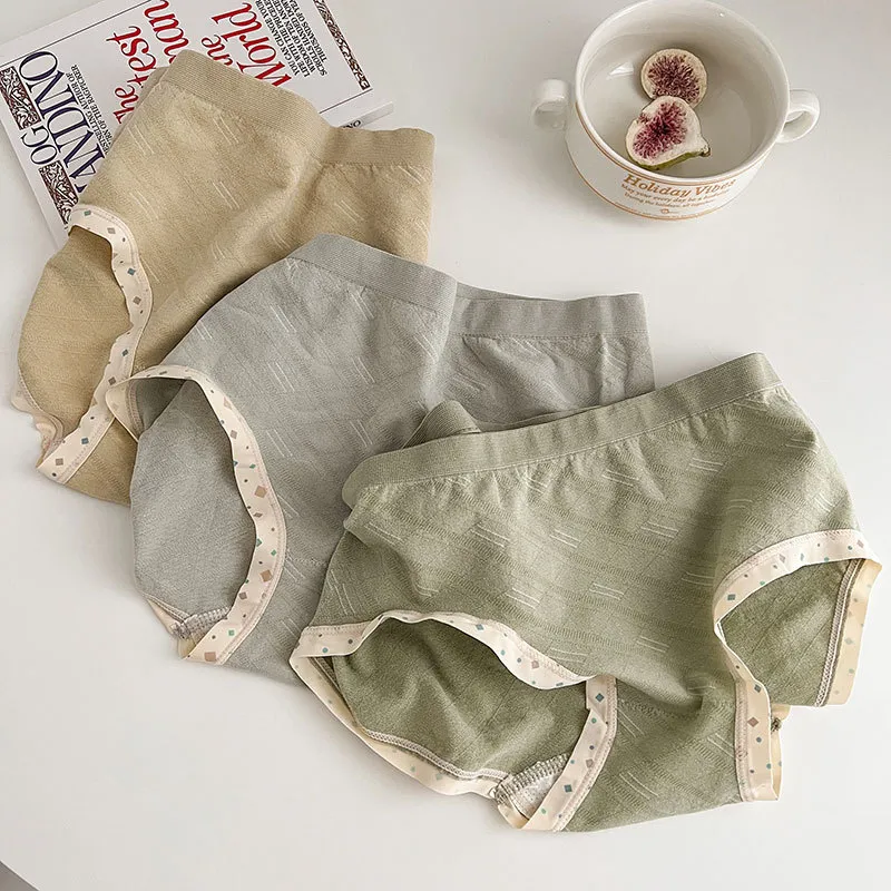 欠かせない コットン 高通気性 肌に優しい 5色展開 花柄 脱ぎやすい スタンダードショーツ