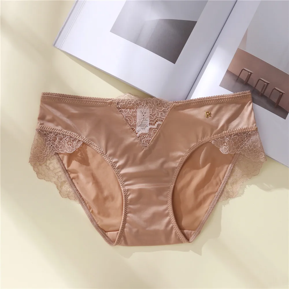 快適な着心地 レース  透かし彫り 美尻 高通気 切り替え 柔らかい  パンティ スタンダードショーツ