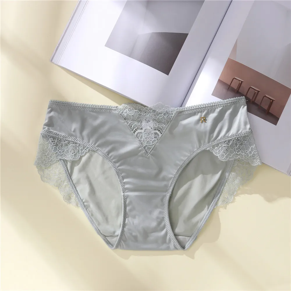 快適な着心地 レース  透かし彫り 美尻 高通気 切り替え 柔らかい  パンティ スタンダードショーツ