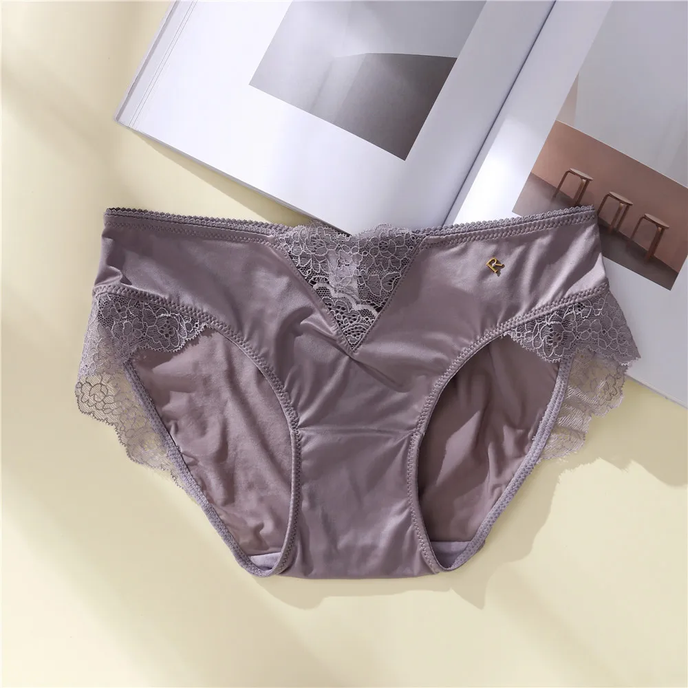 快適な着心地 レース  透かし彫り 美尻 高通気 切り替え 柔らかい  パンティ スタンダードショーツ