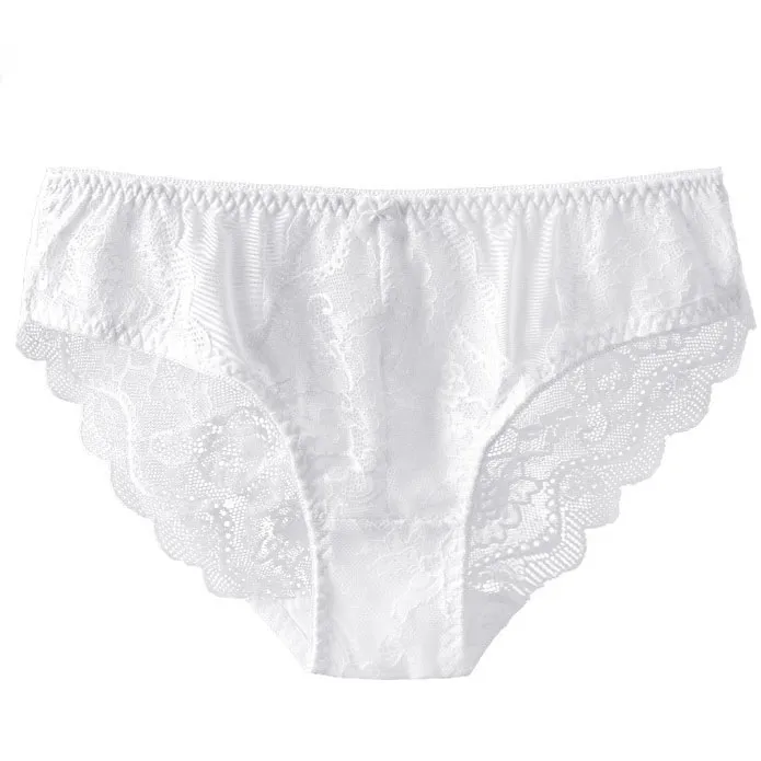 通気性良い レース 切り替え 柔らかい 快適 メッシュ スタンダードショーツ
