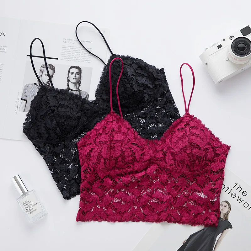 締め付け感ゼロ レース 透け透け Ⅴネック ノンワイヤー 通気性良い ブラジャー