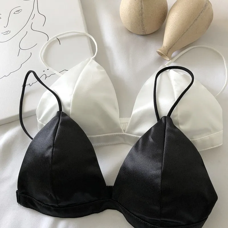 シンプル シームレス プルオーバー 快適 無地 ストレッチ ノンワイヤーブラジャー