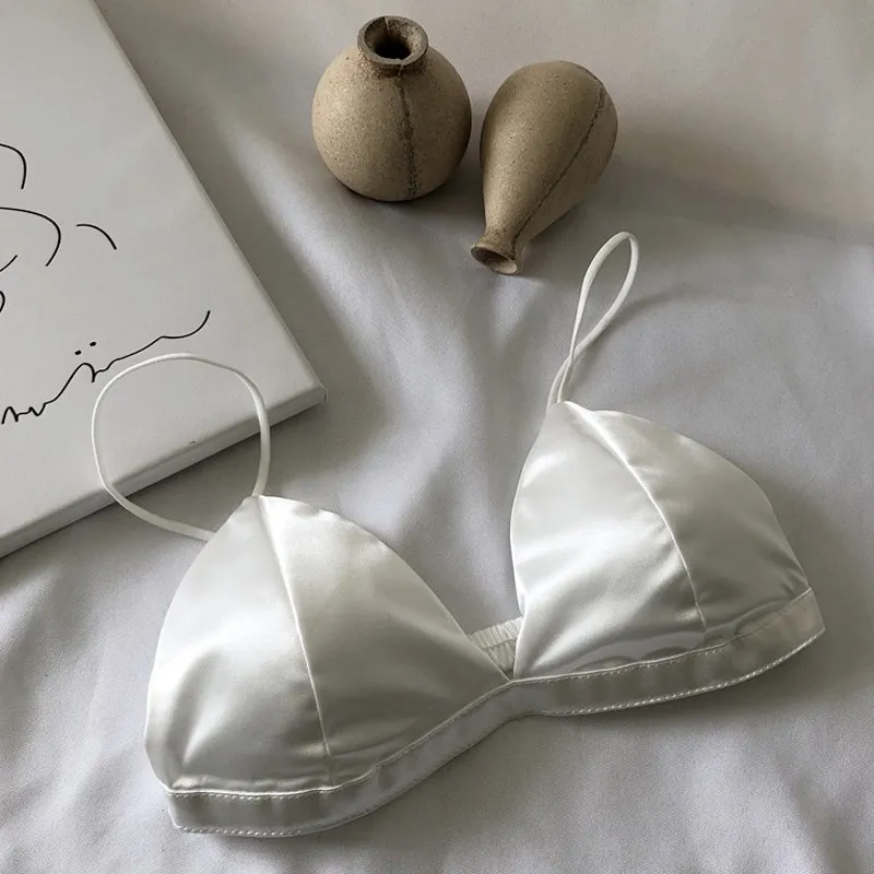 シンプル シームレス プルオーバー 快適 無地 ストレッチ ノンワイヤーブラジャー