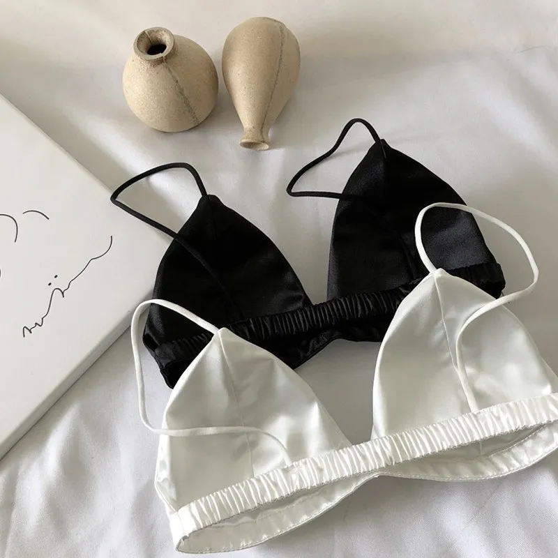 シンプル シームレス プルオーバー 快適 無地 ストレッチ ノンワイヤーブラジャー