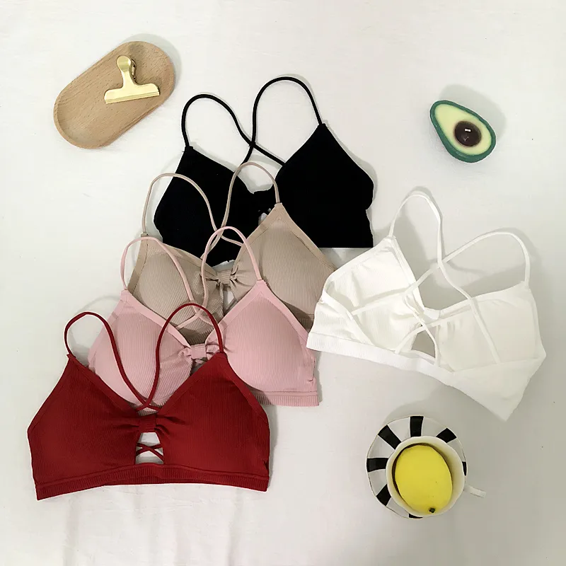 多色展開 ノンワイヤー 透かし彫り 無地 プルオーバー A-Bカップ 育乳 ナイト用 ブラジャー