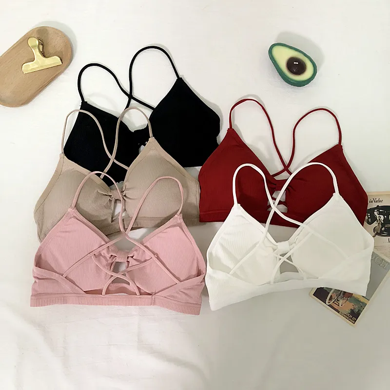 多色展開 ノンワイヤー 透かし彫り 無地 プルオーバー A-Bカップ 育乳 ナイト用 ブラジャー