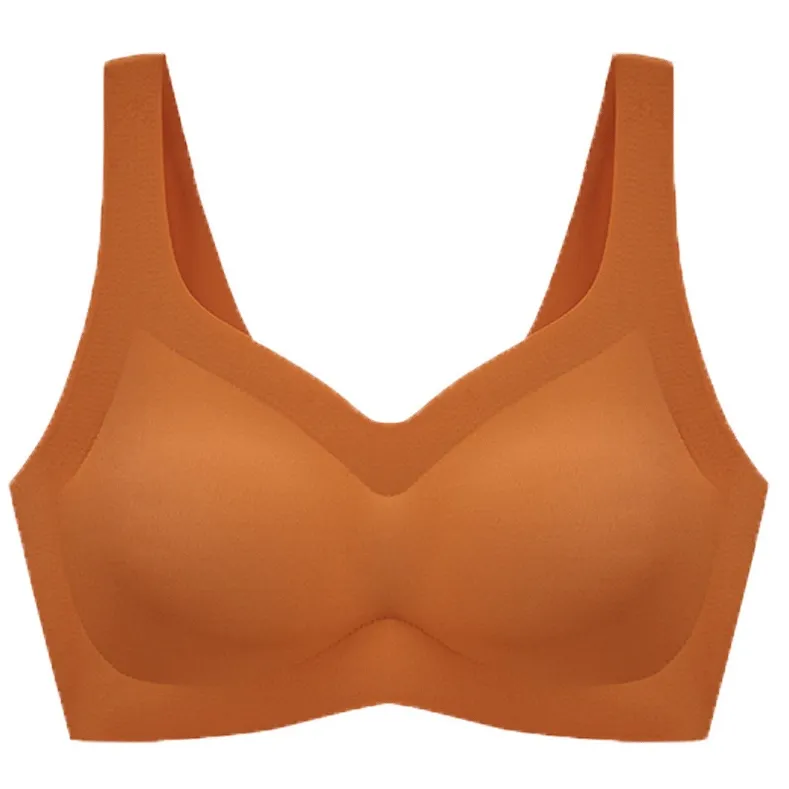 (A-Dカップ) ノンワイヤー 痕跡なし 高通気 24H快適 締め付け感ゼロ 育乳ナイト ブラジャー