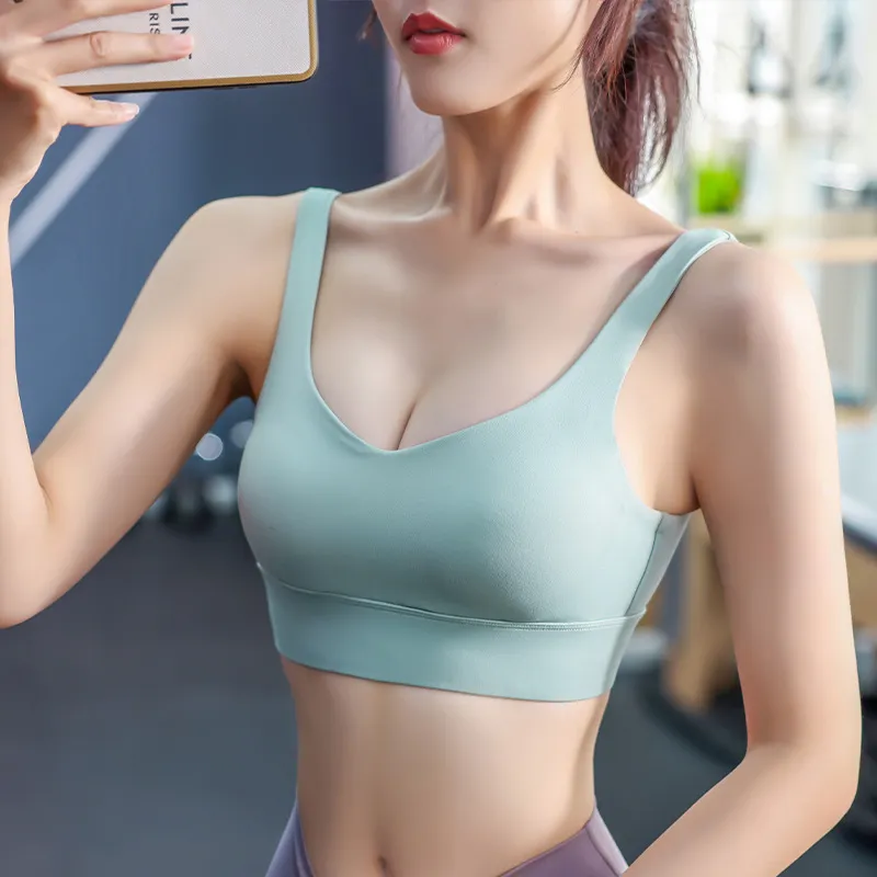 絶対欲しい スポーツ U型 キャミソール 美谷間 バックレス ヨガブラ