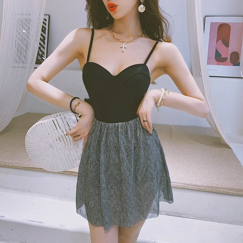 着痩せ 合わせやすい ファショッン 体型カバー かわいい 夏 温泉 ワンピース水着