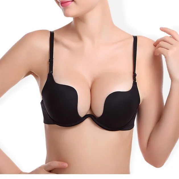 （A-Cカップ）魅力的後ろホック無地調節不可ワイヤー入りブラジャー