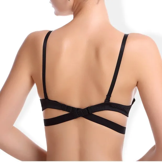 （A-Cカップ）魅力的後ろホック無地調節不可ワイヤー入りブラジャー