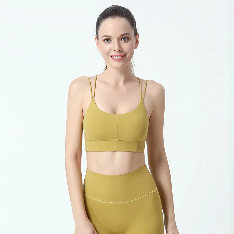 ハイサポート 背中すっきり 揺れない スポーツウェア 無地 ヨガウブラ