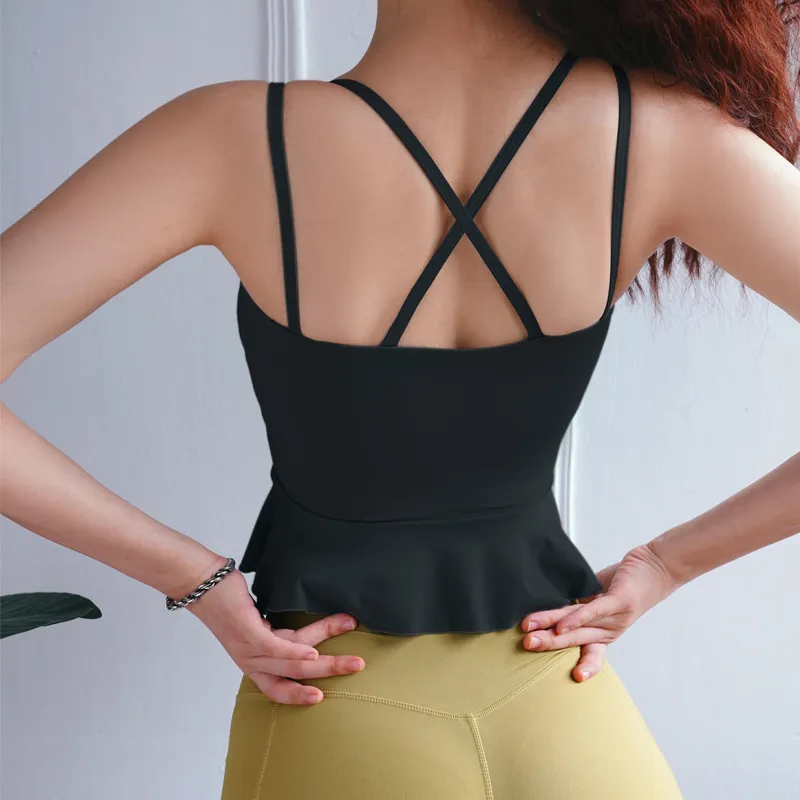 一枚で視線を奪う 可愛いデザイン 快適な着心地 動きやすい ホールド力高い ヨガ ブラ