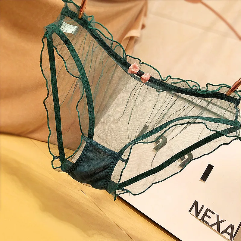 透け透け 締め付け感ゼロ 高通気 レギュラーウエスト メッシュ 可愛い スタンダードショーツ