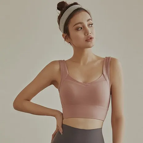 ファッション サポート 揺れない U型 バックレス ヨガウェア スポーツブラ