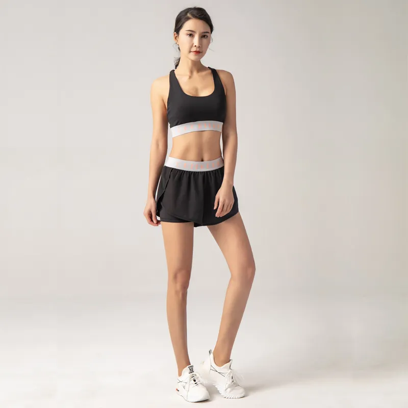 存在感抜群 クロス バックレス 揺れない ジョギング スポーツブラ