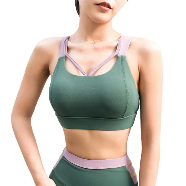 切り替え  切り替え 適度なフィット感 激しい運動にも安心 スポーツブラ