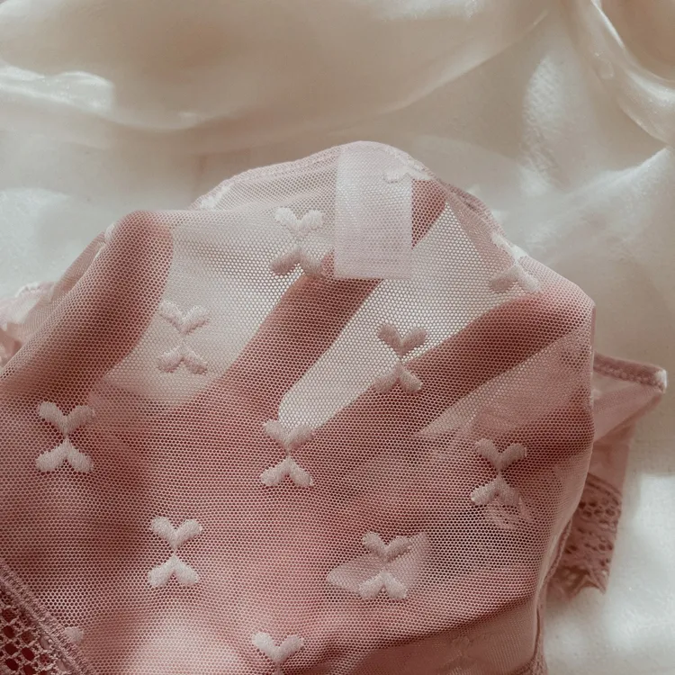 スウィート レース 切り替え 柔らかい リボン 美尻 パンティ スタンダードショーツ