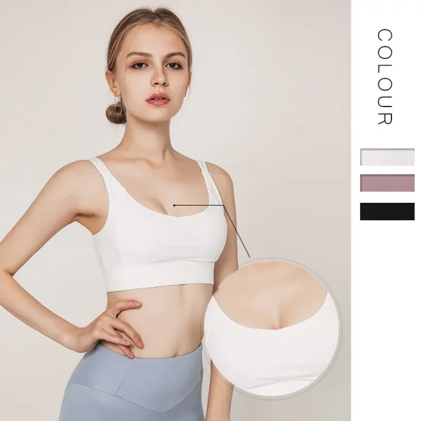 通気性抜群 切り替え 無地 しっかり 揺れない 透かし彫り 個性的なデザイン  しっかり  スポーツブラ