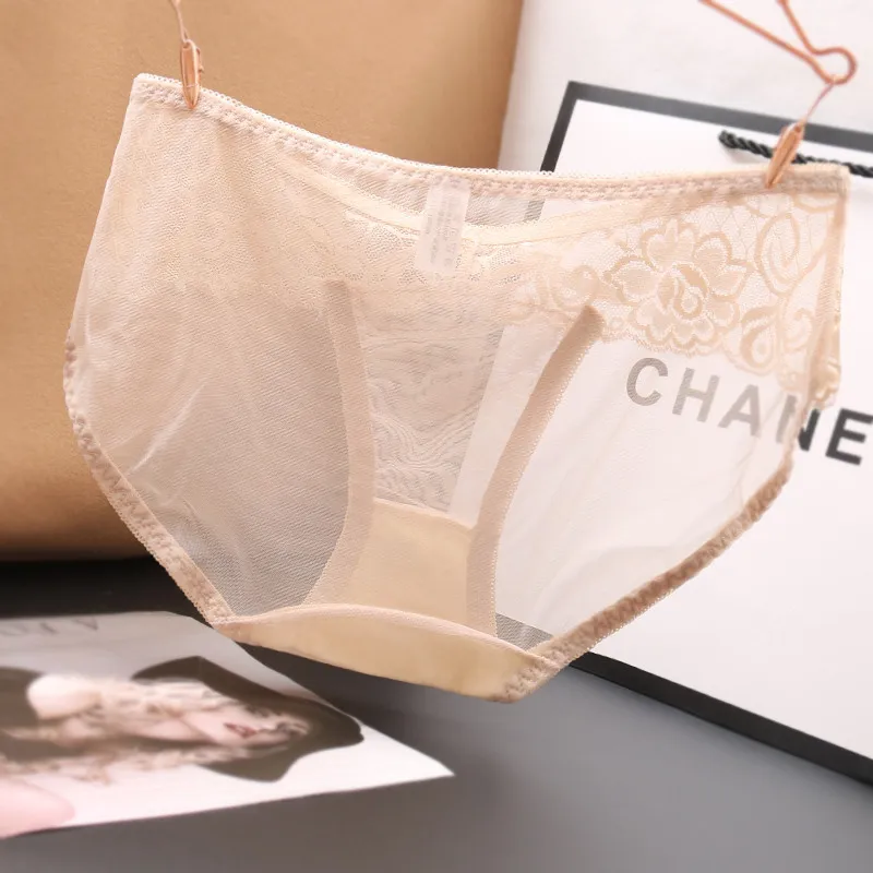 カラー展開 レース 切り替え リボン付き 透け透け 通気性良い 美尻 スタンダードショーツ