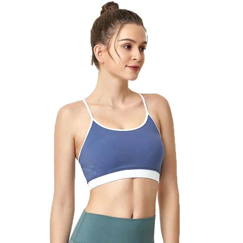 シンプル 背中魅せ ヨガ 全3色 吸汗 速乾 無地 スポーツブラ