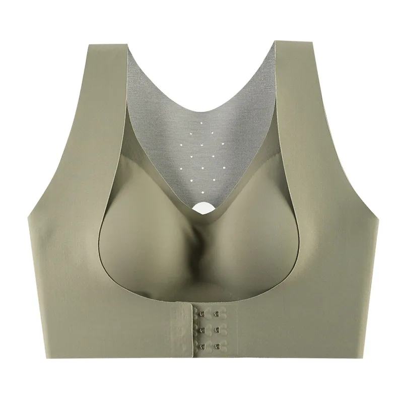 女性大人気 シンプル 脇すっきり シームレス ノンワイヤー 盛れる スポーツブラ