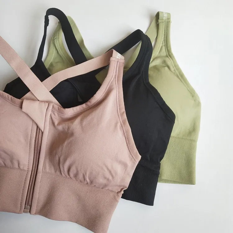 安定感UP 揺れない シンプル スポーツ ヨガ ジョギング レディース 無地 スポーツブラ