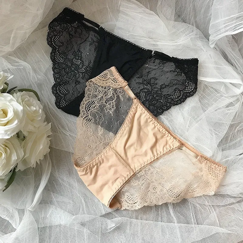 大人らしい 透け感 美尻 レース スタンダードショーツ