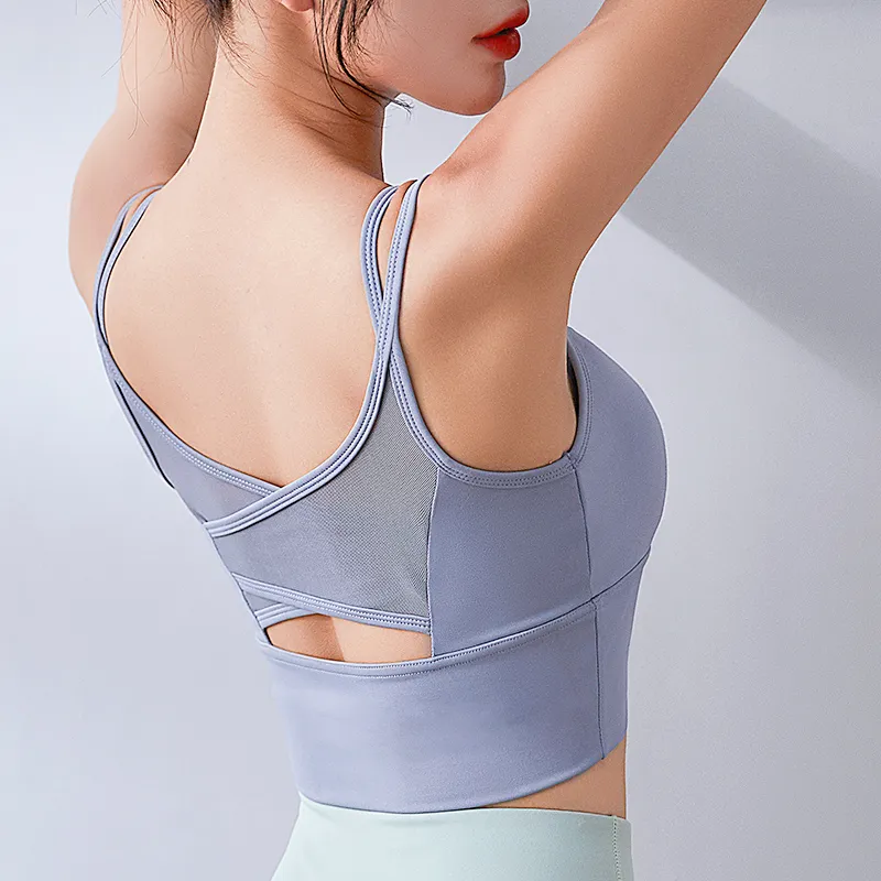 スポーツ 安定感 揺れない 無地 プルオーバー ワイヤーなし レディース スポーツブラ