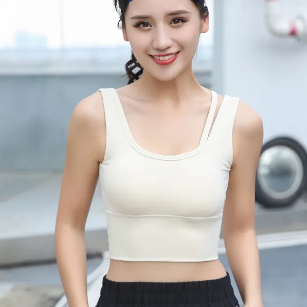 運動着 プルオーバー 無地 ワイヤーなし  スポーツブラ
