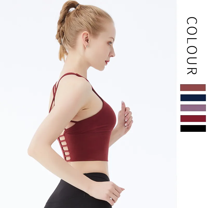 【スポーツブラ】おすすめ プルオーバー 無地  揺れない バッククロス スポーツブラ