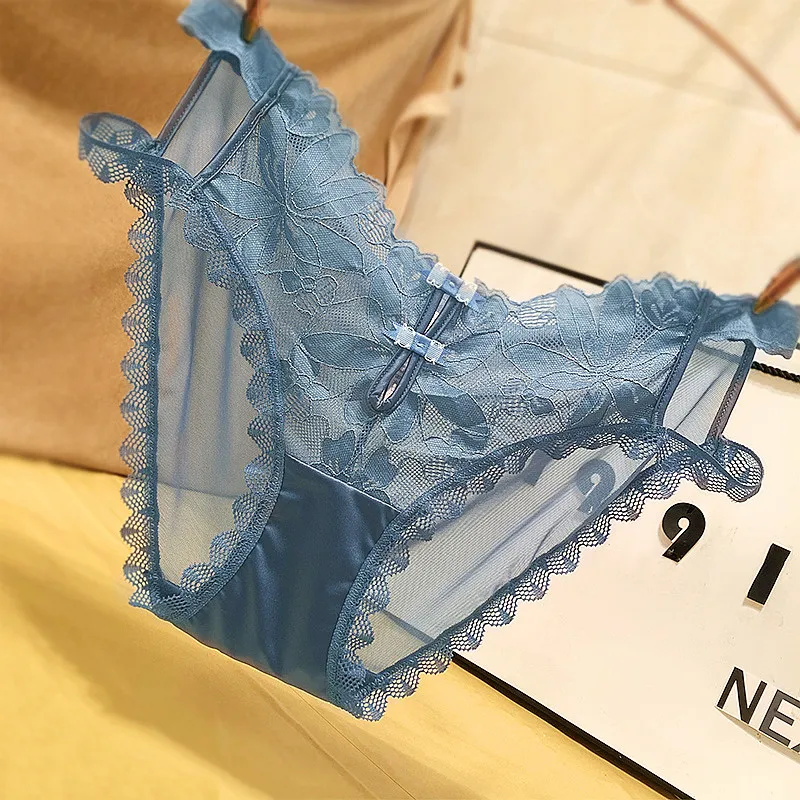 欠かせない レース メッシュ 透け 薄い 全4色 柔らかい 高通気 透かし彫り スタンダードショーツ