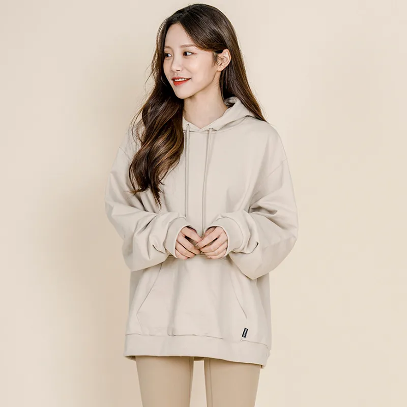秋冬 シンプル フード付き 長袖 スポーツ 吸汗速乾素材 ゆったり ヨガトップス