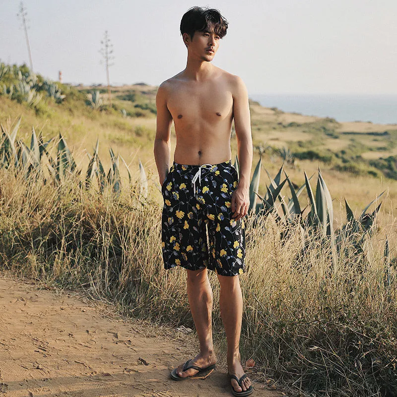 温泉大人気 オシャレ韓国風 カップル お揃い 体型カバー ビキニ サーフパンツ ペア水着