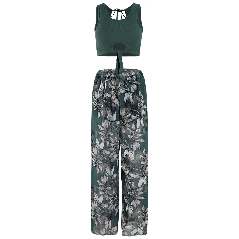 韓国人気 カップル 着瘦せ ペアルック 温泉 タンキニ お揃い 体型カバー ペア水着