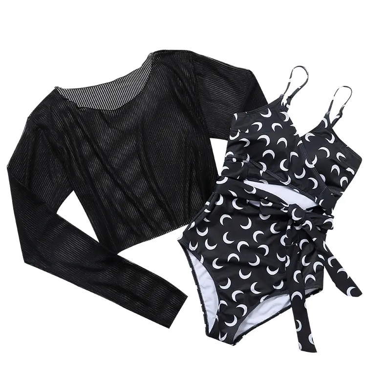 インスタ映え 蜜月 メッシュ 高通気 弾力性 ビーチパンツ 透かし彫り 体型カバー ワンピース ペア水着