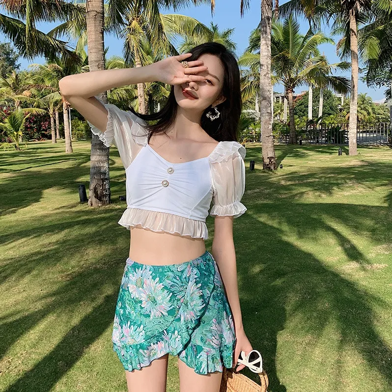 夏を楽しむ 可愛い 旅行 ペアルック カップル ラブラブ 体型カバー 着瘦せ ビキニ