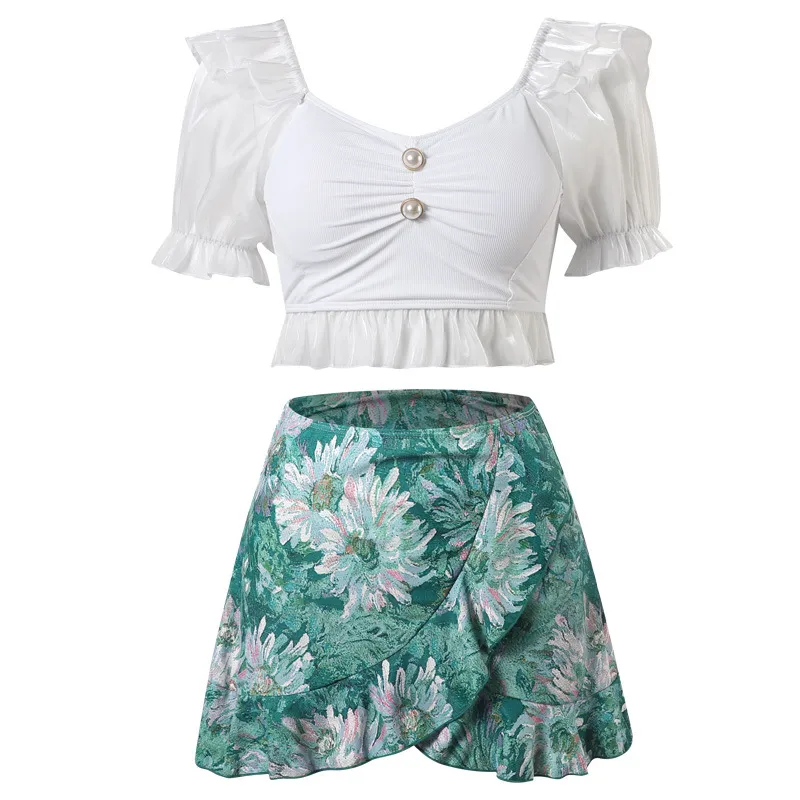 夏を楽しむ 可愛い 旅行 ペアルック カップル ラブラブ 体型カバー 着瘦せ ビキニ