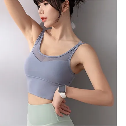 揺れ防止 立体感のある ワイヤーなし 運動ブラ フィットネス ヨガトップス