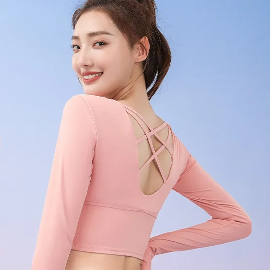 多色展開 バックデザイン 無地 スポーツ シンプル 透かし彫り ヨガウェア トップス