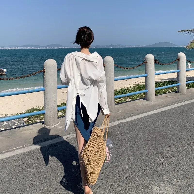 UV対策 上品 人気 シャツ 合わせやすい ゆったり 着心地良い 水着用 ラッシュガード