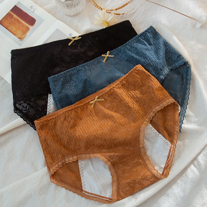 3点セット 防水 レース 切り替え 漏れにくい 肌触り抜群 サニタリー