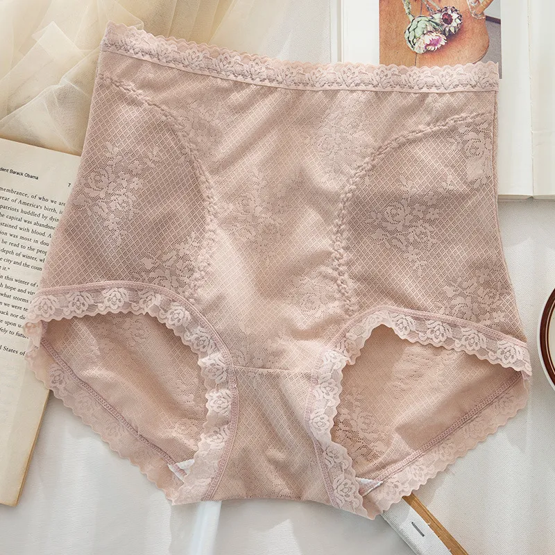 ハイウエスト レース 切り替え 漏れにくい 抗菌防臭 高通気 サニタリー