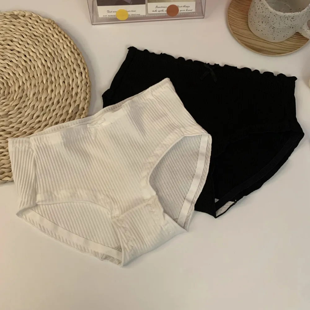 【4点セット】締め付け感ゼロ シンプル 無地 リボン付き 快適な肌触り 高通気 吸湿パンツ