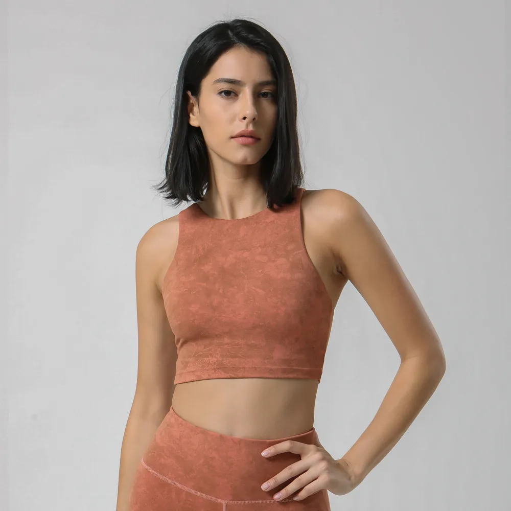 今季マストバイ 定番 シンプル 弾力性 全4色 スポーツ 無地 肌触りいい 通気性良い ヨガトップス