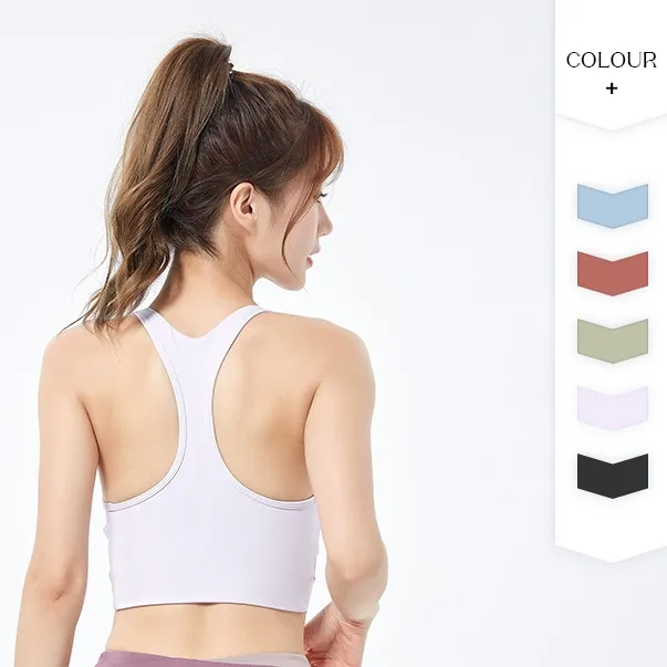 オシャレ 切り替え Uネック 速乾性 フィットネス 配色 ヨガトップス