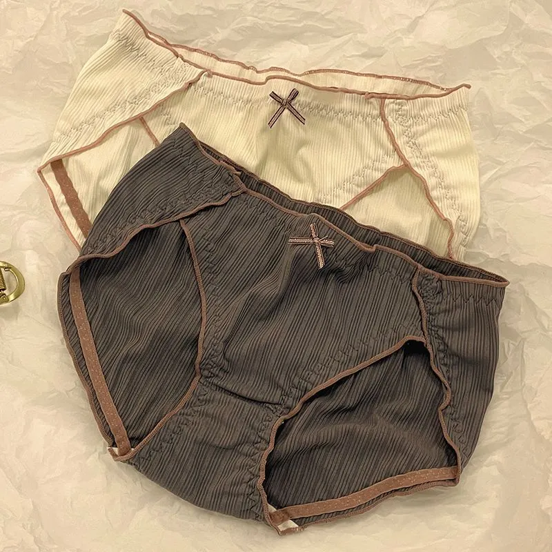 カジュアル シンプル ファッション リボン 切り替え 生理用 ショーツ